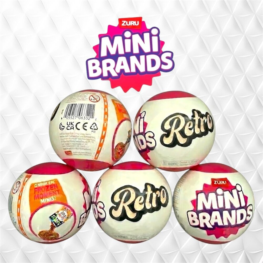 Mini Brands x Retro Series 1 Collection Balls (5 Capsules)